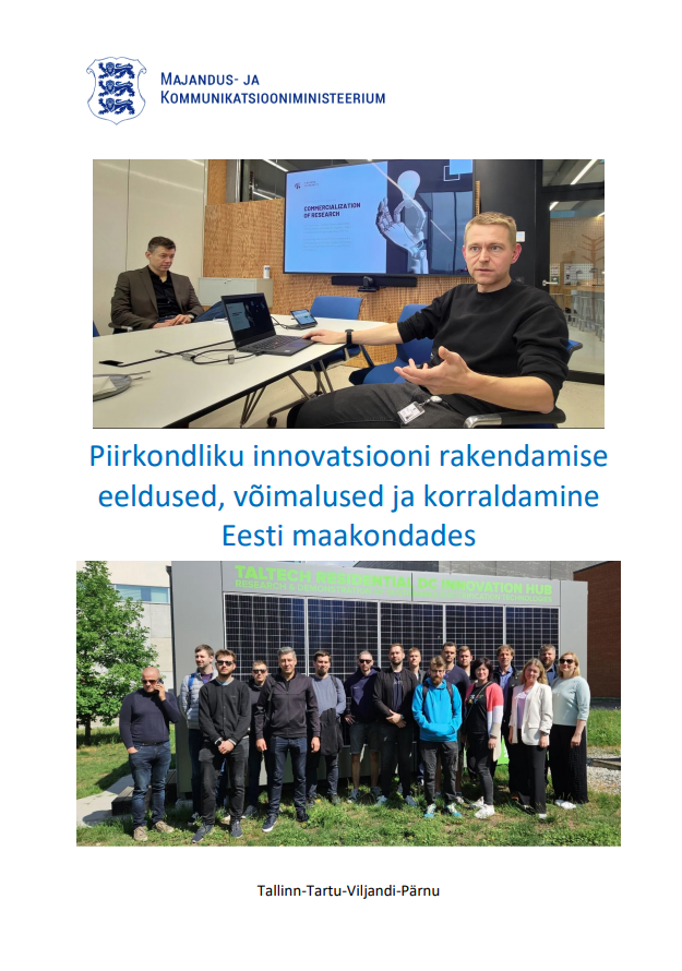 Piirkondliku innovatsiooni rakendamise  eeldused, võimalused ja korraldamine Eesti maakondades tiitelleht