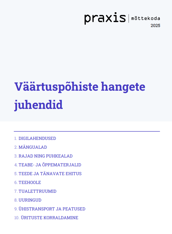 Väärtuspõhiste hangete juhendid tiitelleht