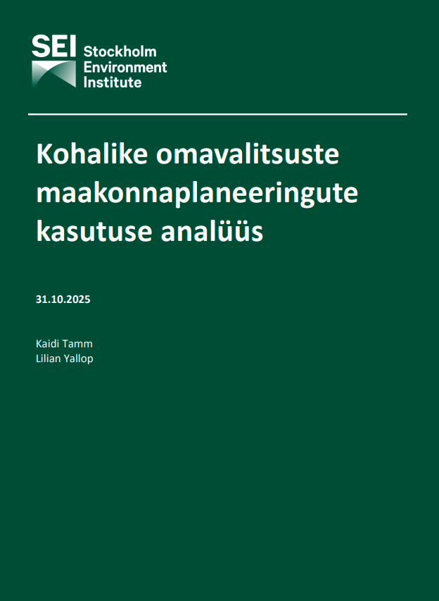 Planeerimisseaduse kohane maakonnaplaneeringute ülevaatus tiitelleht